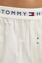 Піжамні бавовняні штани Tommy Hilfiger бежевий UW0UW05766