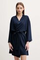 Tommy Hilfiger szlafrok aplikacja granatowy UW0UW05781