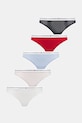 Tommy Hilfiger stringi 5-pack bawełna biały UW0UW05932
