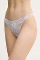 Tommy Hilfiger stringi koronka niebieski UW0UW05963