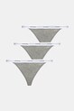 Стринги Calvin Klein Underwear 3 шт меланж серый LV00QD5308