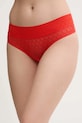 Brazilian στρινγκ Calvin Klein Underwear πλεκτό ύφασμα πορτοκαλί LV00QD5284