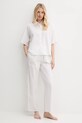 Calvin Klein Underwear cămașă de pijama din bumbac 000QS7314E bej SS25