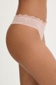 Odzież Calvin Klein Underwear stringi damskie LV00QD5270 beżowy
