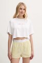 Calvin Klein Underwear pantaloni scurți de pijama din bumbac LV00QS7411 bej SS25