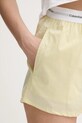 Calvin Klein Underwear pantaloni scurți de pijama din bumbac bej LV00QS7411
