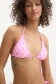 Bikini top Guess χωρίς μεταλλικές μπανέλες ροζ E5GJ27.KCRL2