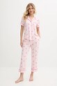 Kate Spade piżama dzianina różowy KSI92746