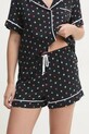 Dkny piżama YI50043 czarny SS25