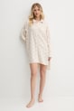 Dkny cămașă de noapte YI30048 bej SS25