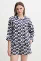Dkny piżama tkanina granatowy YI80048