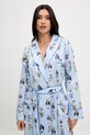 Odzież Polo Ralph Lauren szlafrok bawełniany 4P0248 niebieski