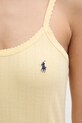 Polo Ralph Lauren koszula nocna bawełniana 4P0255 żółty