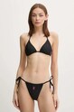 Juicy Couture costum de baie din două piese TAIHITI TRIANGLE moale negru JCITS125202
