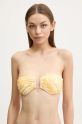 Melissa Odabash sutien de baie MO.BARCELONA.TOP galben SS25