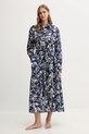 Бавовняна пляжна сукня Lauren Ralph Lauren квіти темно-синій 20527178