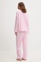 Lauren Ralph Lauren piżama bawełniana ILN92315 różowy SS25
