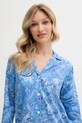 Oblečenie Pyžamová košeľa Lauren Ralph Lauren ILN32399 modrá