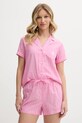 Lauren Ralph Lauren piżama tkanina różowy ILN12424