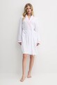 Bavlnený župan Lauren Ralph Lauren ILN42437 biela SS25
