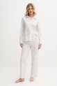 Lauren Ralph Lauren piżama bawełniana wzorzyste biały ILN92426