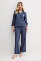 Lauren Ralph Lauren pizsama ILN92429 sötétkék SS25
