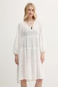 Пляжное платье с примесью льна Polo Ralph Lauren 21564582 бежевый SS25