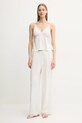 Pyžamové kalhoty Abercrombie & Fitch KI146.5051.111 béžová SS25
