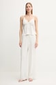 Pyžamové kalhoty Abercrombie & Fitch KI146.5051.111 béžová SS25