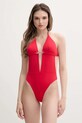 Liu Jo jednoczęściowy strój kąpielowy bez fiszbinów czerwony VA5027.J6447
