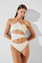 Karl Lagerfeld costum de baie dintr-o bucată moale alb A2W46006