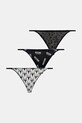 Moschino Underwear figi 3-pack dzianina czarny 2306.4611