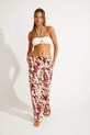 Banana Moon spodnie plażowe Sarong OKEAH.SARONG bordowy
