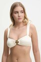 Kurt Geiger London top bikini CHELSEA leggermente imbottita beige 4378010609