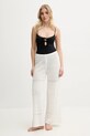 Hollister Co. spodnie plażowe KI311.5099.100 beżowy SS25