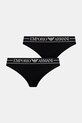 Труси Emporio Armani Underwear 2-pack трикотаж чорний EW000403.AF10881