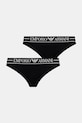 Spodnjice Emporio Armani Underwear 2-pack Pletenina črna EW000403.AF10881