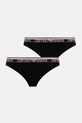 Труси Emporio Armani Underwear 2-pack трикотаж чорний EW000403.AF10883