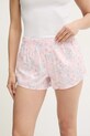 Памучно късо долнище на пижама Hollister Co. долнище розов KI346.5016.608