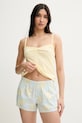 Bavlnené pyžamové šortky Hollister Co. KI346.5021.804 modrá SS25