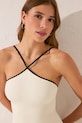 women'secret jednoczęściowy strój kąpielowy 5529092 beżowy SS25