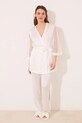 women'secret set de set de pijama din 3 piese set alb 2549785