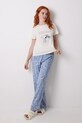 Хлопковая пижамная футболка women'secret хлопок бежевый 3279684