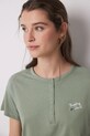 Одежда Хлопковая пижама women'secret 3599160 зелёный