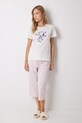 women'secret pijamale de bumbac SNOOPY set bej 3139853