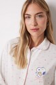 Бавовняна піжамна сорочка women'secret SNOOPY 4449081 бежевий SS25