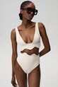 Undress Code sutien de baie Bardot Bikini Top moale bej 929