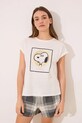 women'secret pijamale de bumbac cu modele bej 3139874