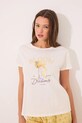 women'secret piżama bawełniana 3139862 biały SS25