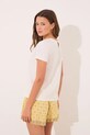 women'secret piżama bawełniana 3139862 biały